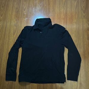 James perse, large, black, long sleeve